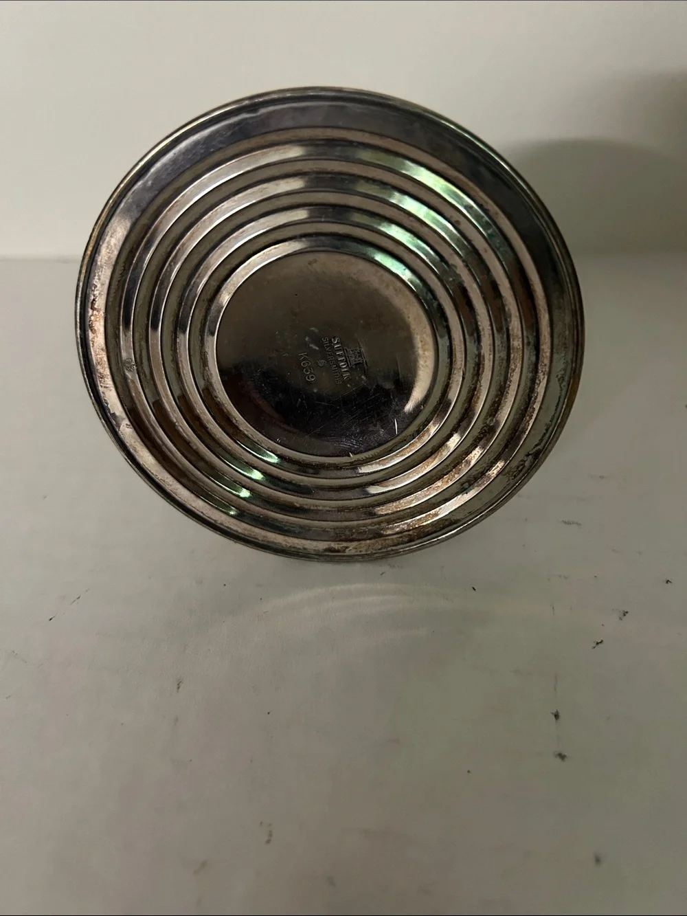 Vintage Silver Tone Single Candlestick Holder